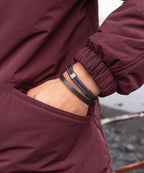 Bracelet Little Lewis DBL - Slate Gray | Bronze