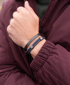Bracelet Little Lewis DBL - Slate Gray | Bronze