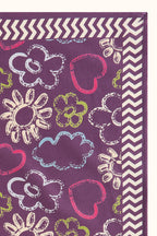 Petit Foulard Apaches Manika - Ardoise - Taffeta