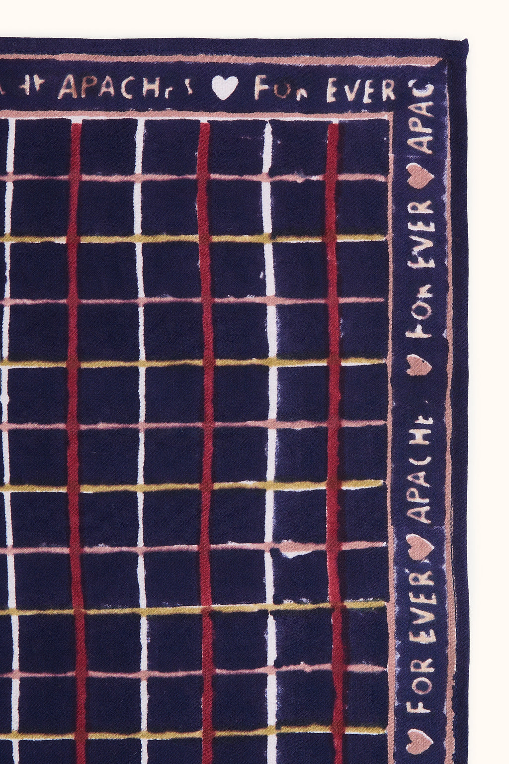 Petit Foulard Apaches Manika - Cahier - Indigo