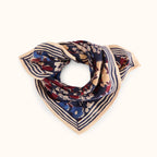 Petit Foulard Apaches Manika - Septembre - Indigo