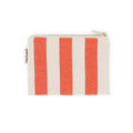 Porte-Monnaie Marie - Rayure Greige / tomato