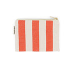 Porte-Monnaie Marie - Rayure Greige / tomato