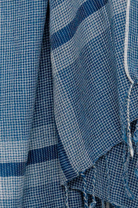Maxence - Echarpe en laine bleu