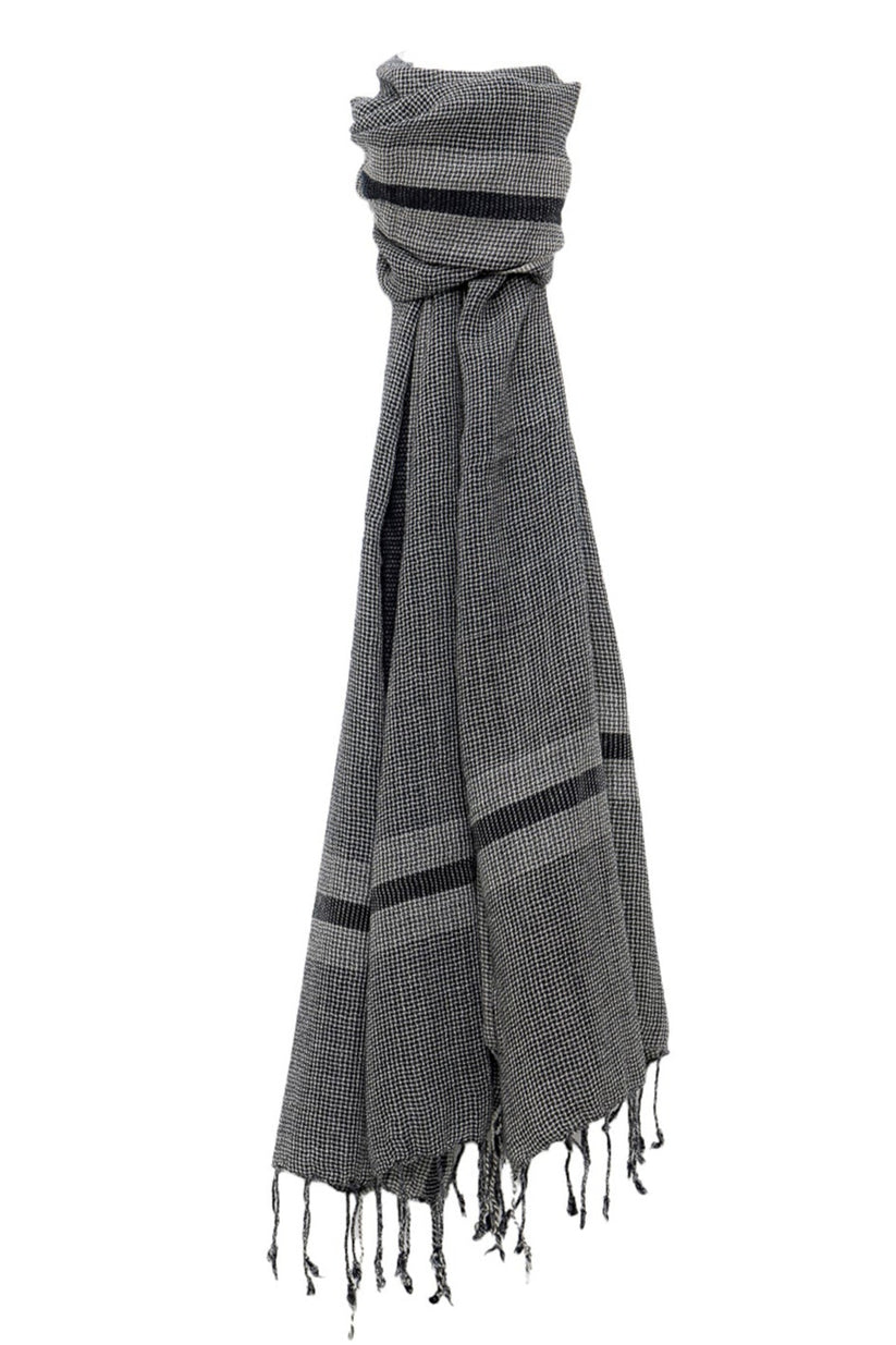 Maxence - Echarpe en laine noire