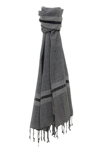 Maxence - Echarpe en laine noire