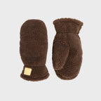 MOS03 - Moufles sherpa en polaire - Marron foncé