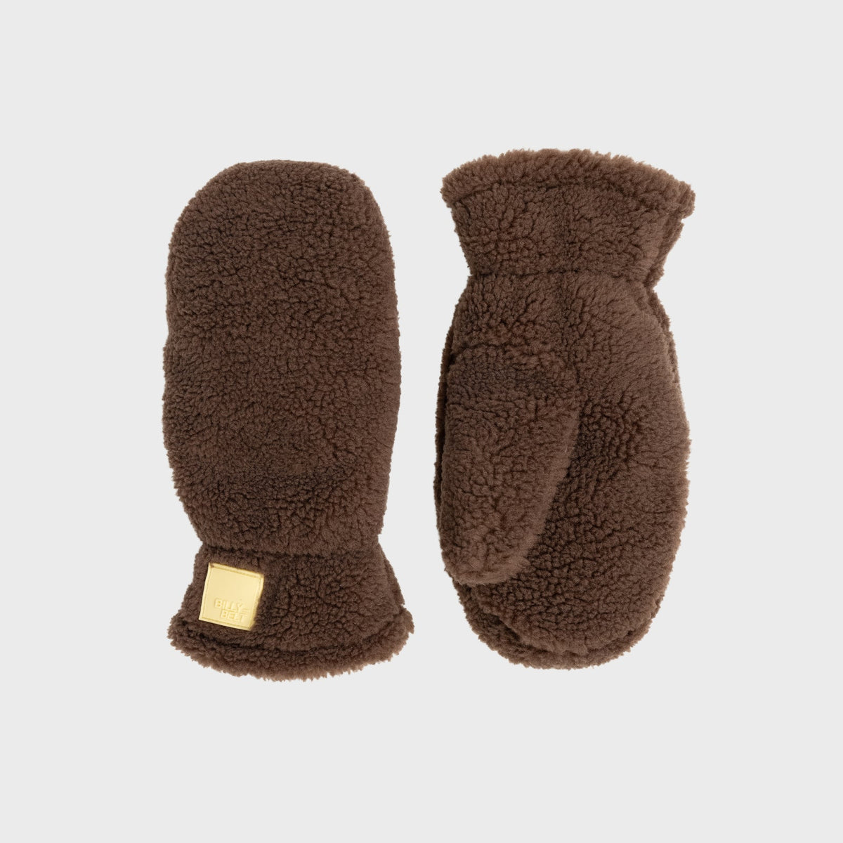 MOS03 - Moufles sherpa en polaire - Marron foncé