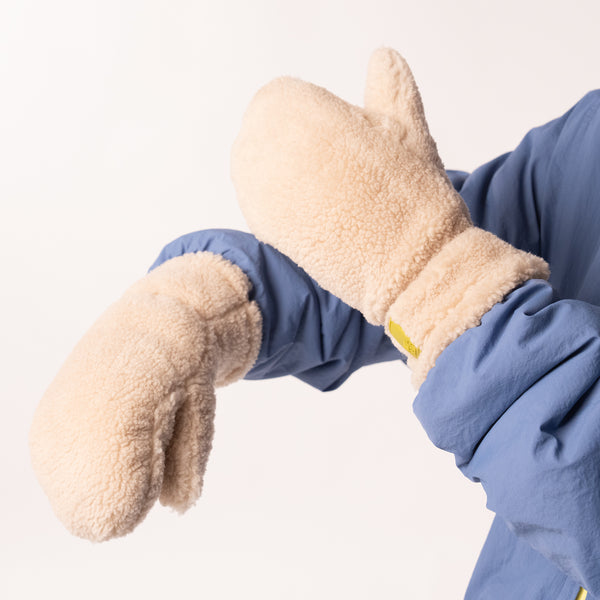 MOS06 - Moufles sherpa en polaire - Naturel