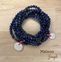Multi-Tour Lapis Lazuli - Céramique Blanche - SEA