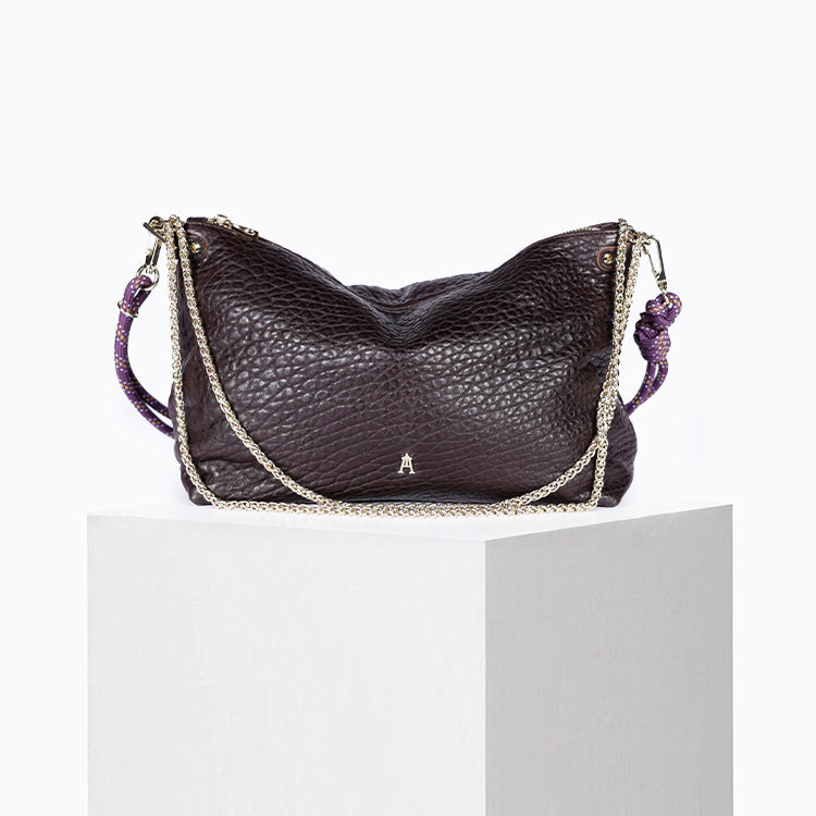 Mallow - Lamb leather - Bubble Pourpre