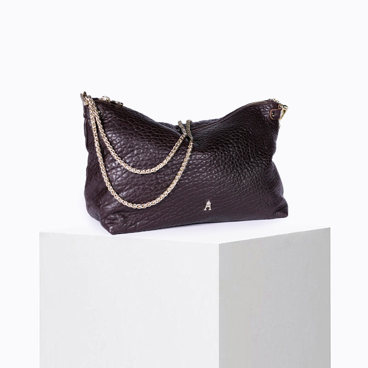 Mallow - Lamb leather - Bubble Pourpre