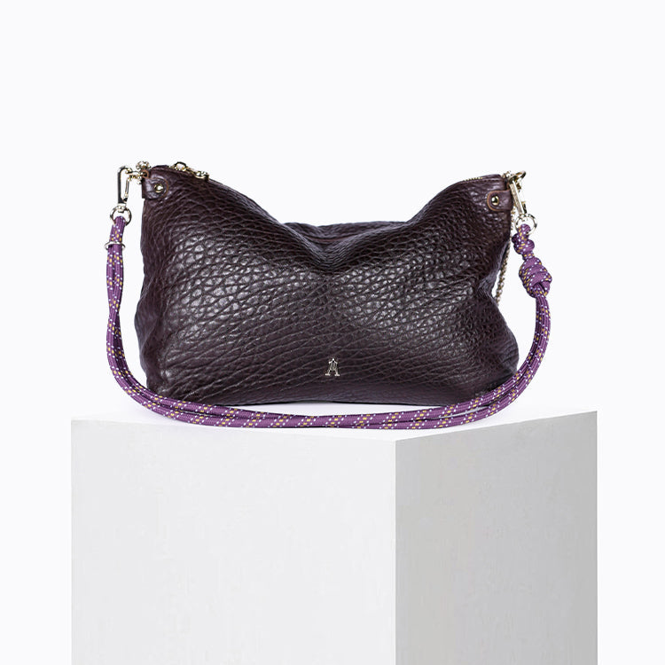 Mallow - Lamb leather - Bubble Pourpre