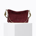 Mallow - Goat leather - Suede Burgundy