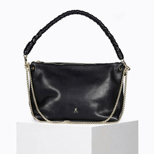 Sac Mallow Twist - Calf Leather Grainé Noir