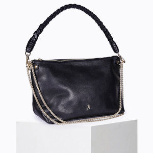 Sac Mallow Twist - Calf Leather Grainé Noir