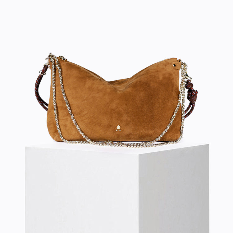 Mallow - Goat leather - Suede Cognac