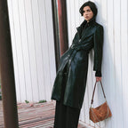 Mallow - Goat leather - Suede Marine