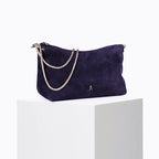 Mallow - Goat leather - Suede Marine