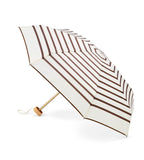 Lazare - Mini parapluie rayé caramel « marinière » – micro & solide