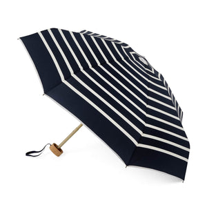 Pablo - Mini parapluie bleu marine rayures blanches "marinière" - micro & solide