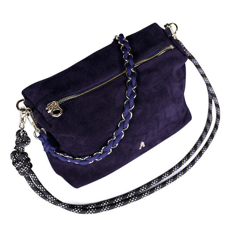 Mini Halo - Calf Leather - Suede Marine