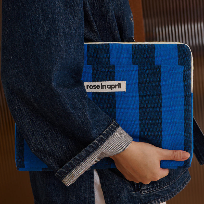 Housse Ordinateur "13&14" Octave - Big stripes Night / Blue