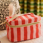 Trousse de Toilette - Vanity Oona - Rayures Tomato Candy