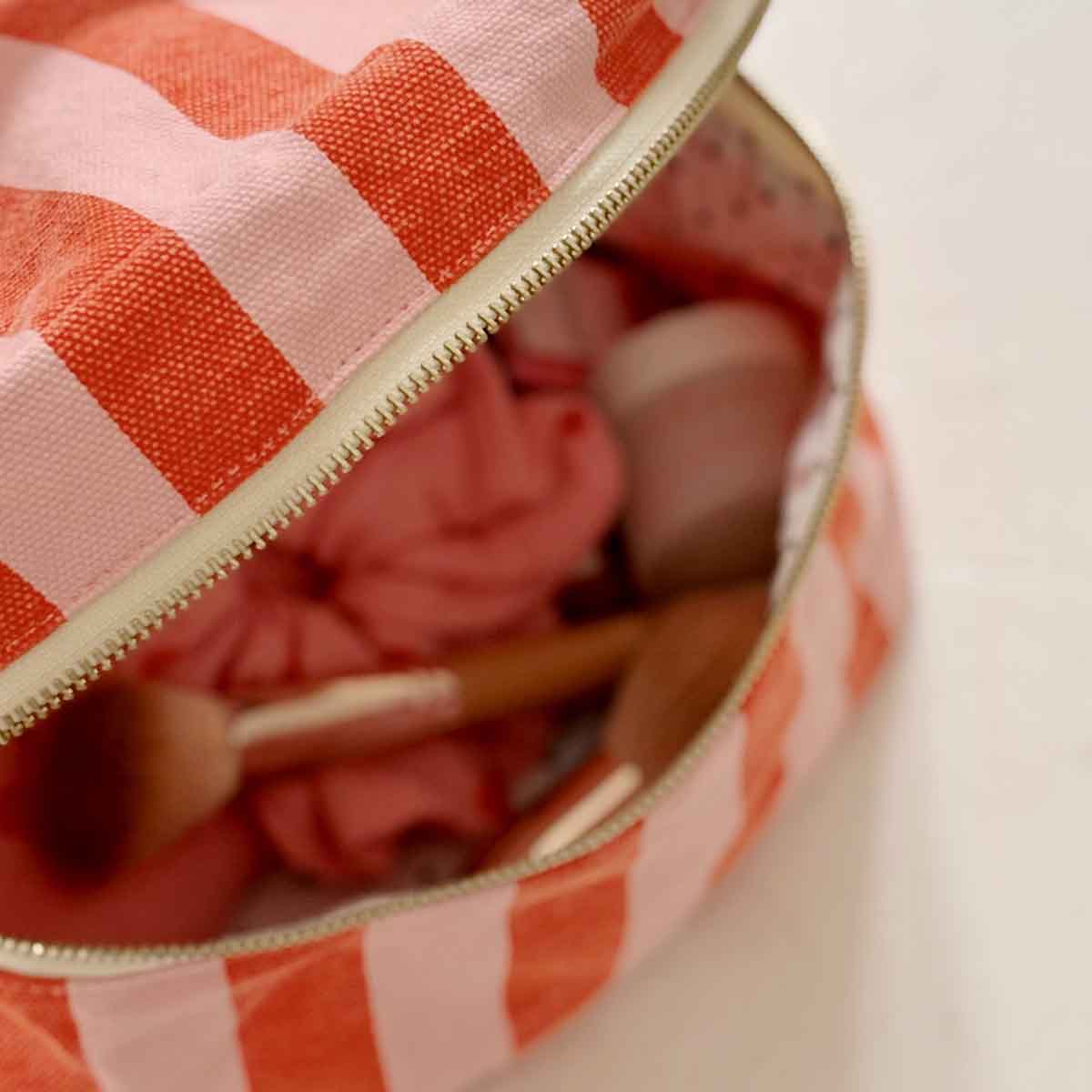 Trousse de Toilette - Vanity Oona - Rayures Tomato Candy
