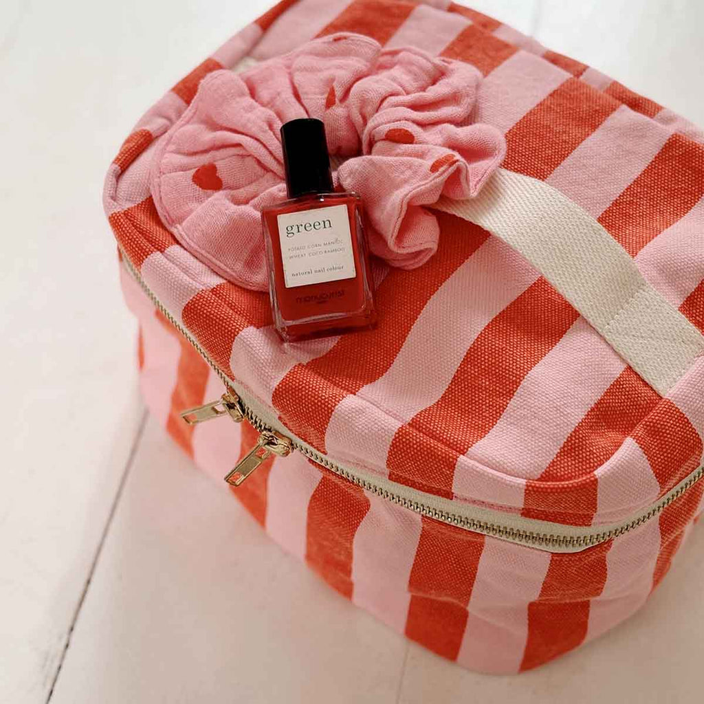 Trousse de Toilette - Vanity Oona - Rayures Tomato Candy