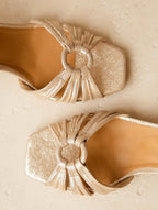 Ornelle - Champagne irisé / Cuir Lamé