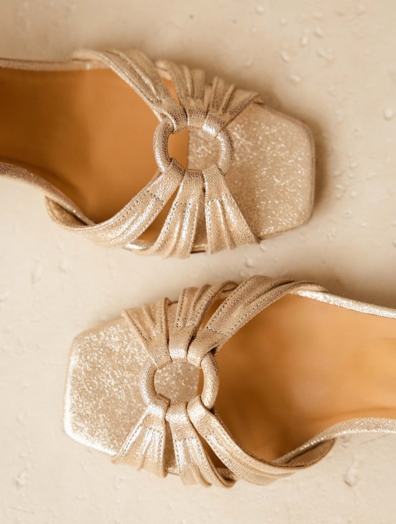 Ornelle - Champagne irisé / Cuir Lamé