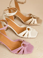 Ornelle - Champagne irisé / Cuir Lamé