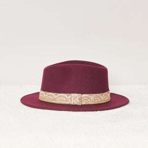 Jim Bordeaux - chapeau en laine