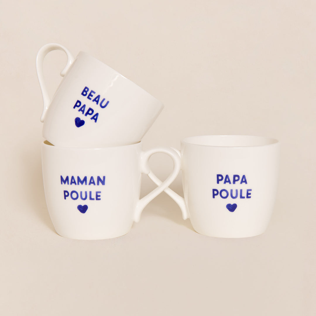 Mug coeur " Papa poule "