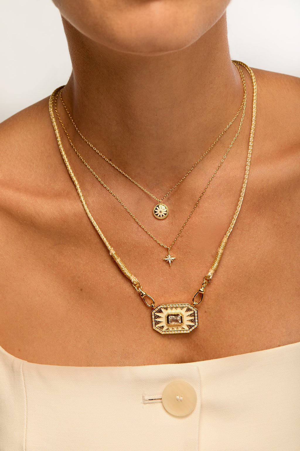 Collier Ivory Flower