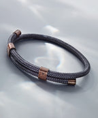 Bracelet Little Lewis DBL - Slate Gray | Bronze