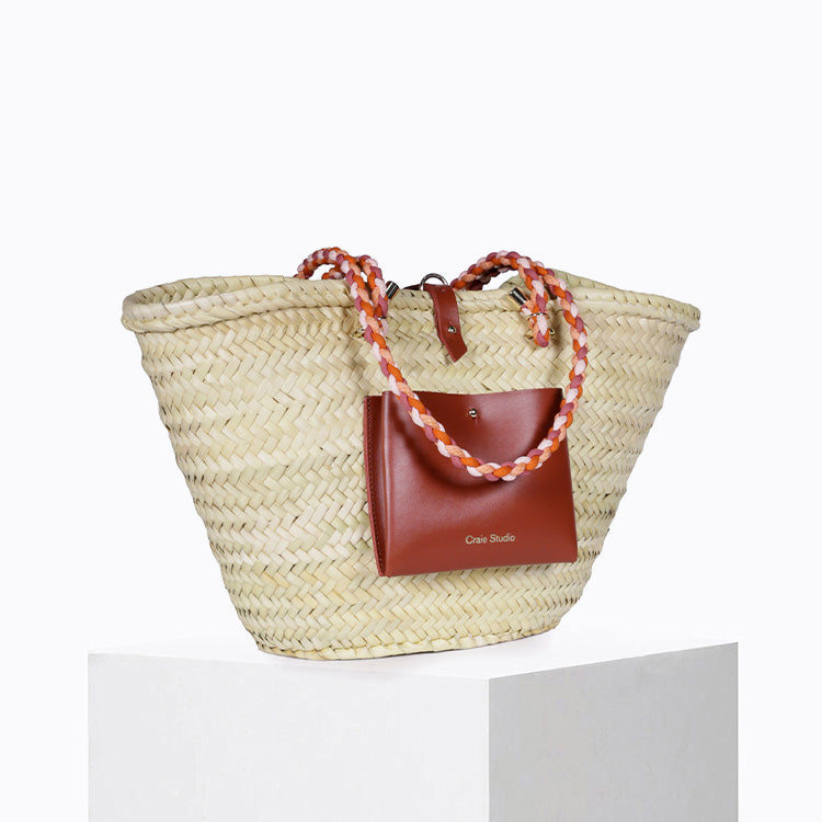 Panier Holiday - Canvas & CalfLeather - Terra