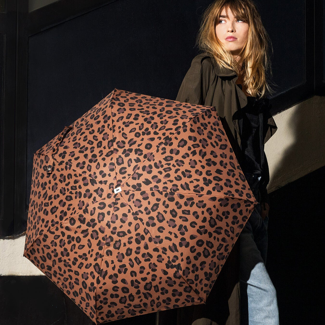 Aimé - Mini parapluie léopard - micro & solide