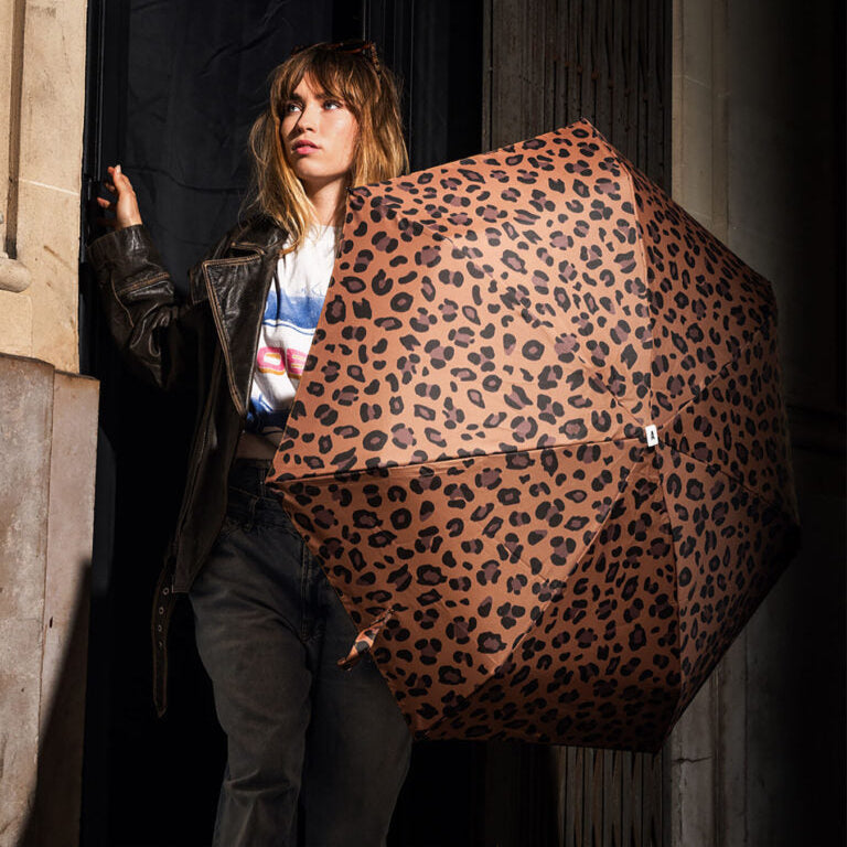 Aimé - Mini parapluie léopard - micro & solide
