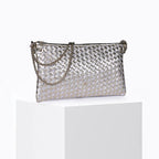Sac Pilow tressé - Argent Or