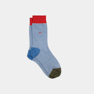 Chaussettes en coton peigné Rayées - Citadine #RA63 - Homme