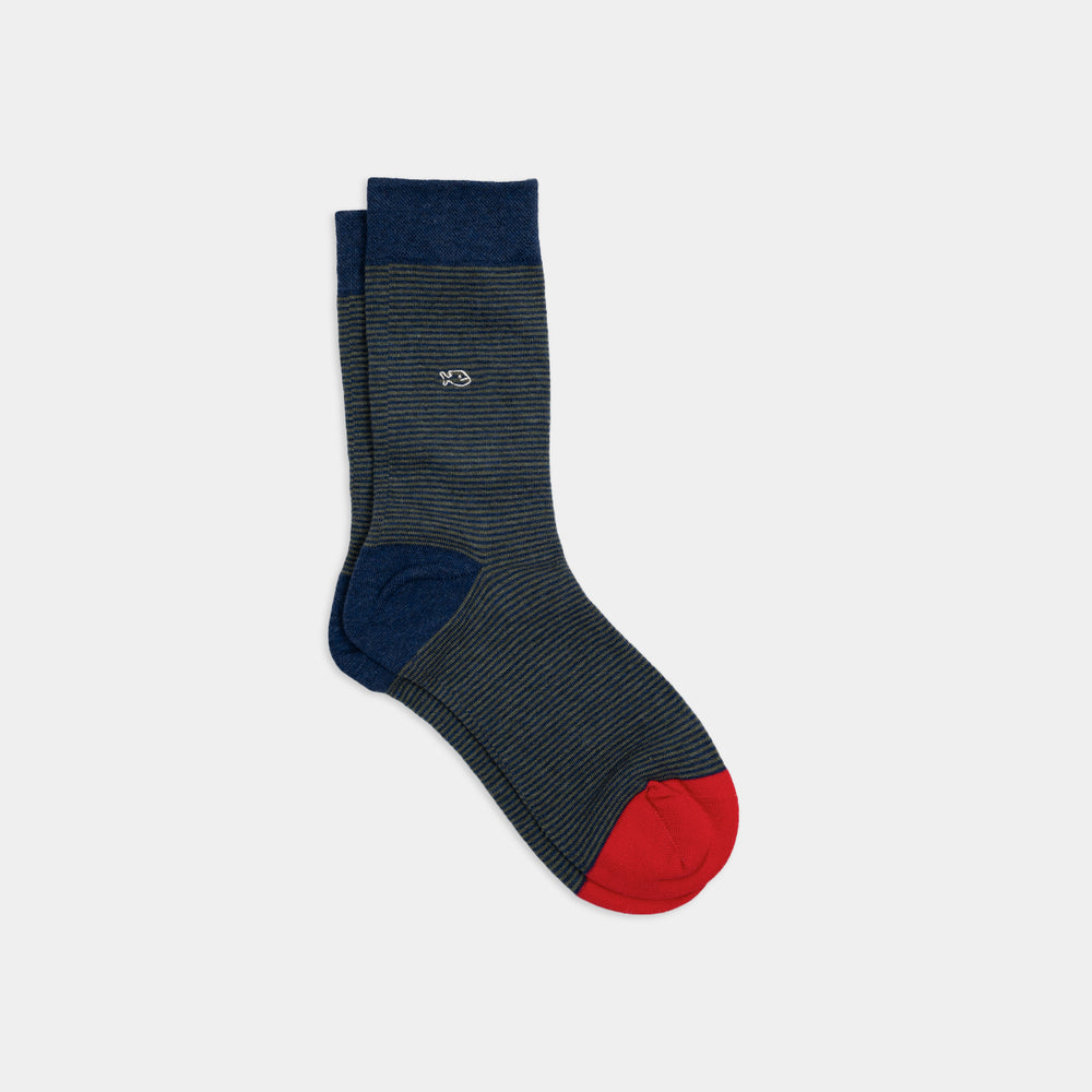 Chaussettes rayées élégante #RA64 - Homme