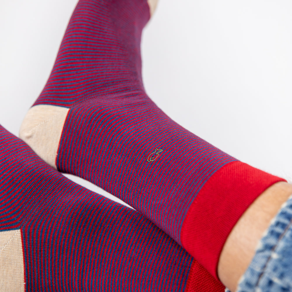 Chaussettes rayées - Urbaine #RA65 - Homme