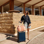 Sac Week-end  Raphael - Rayures Greige Tomato