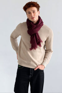Ruben - Echarpe en laine Cherry