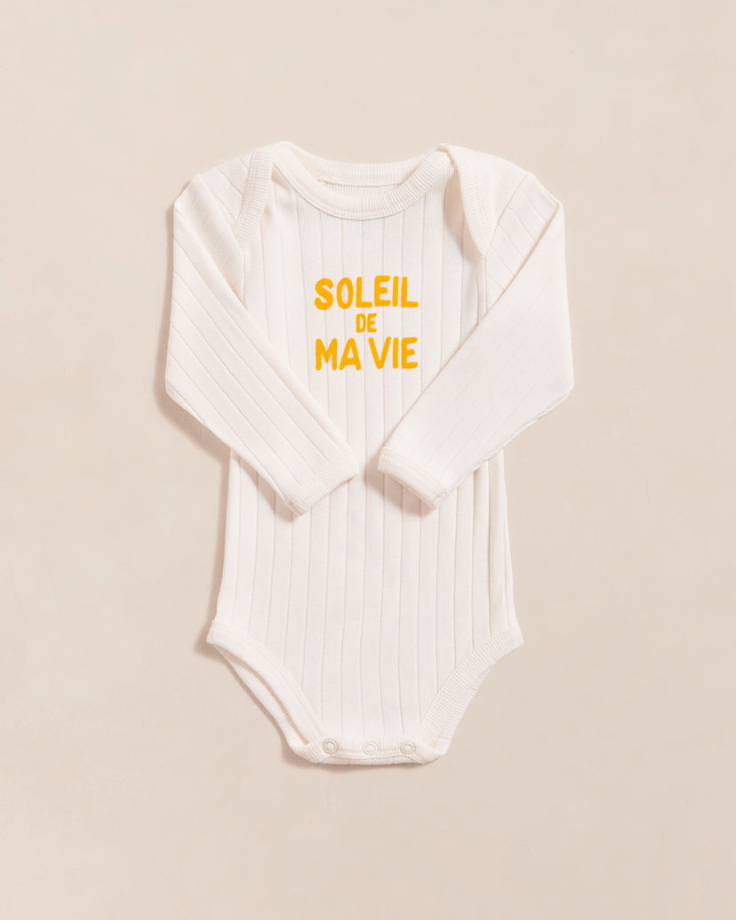 6-12 Mois - Body Soleil de ma vie en coton - Bébé