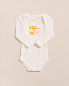 6-12 Mois - Body Soleil de ma vie en coton - Bébé