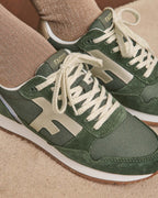 ELM - Baskets kaki et dorée