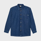 SD02- Surchemise en maille infroissable - Jean Foncé
